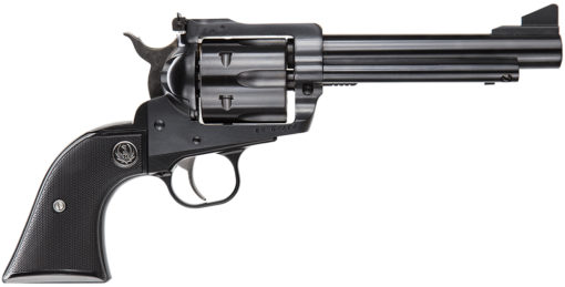 Ruger 0463 Blackhawk Convertible 45 Colt (LC) 6rd 5.50" Blued Steel Checkered Black Rubber Grip