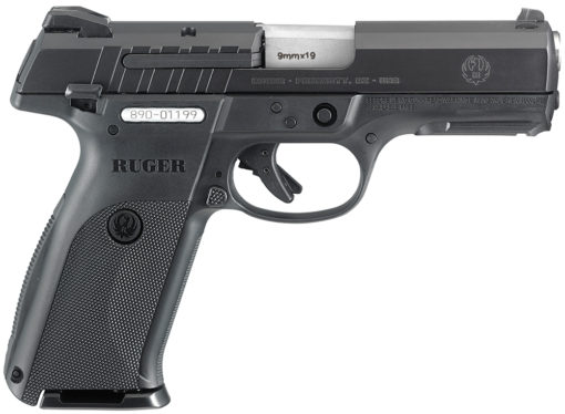 Ruger 3341 SR9E Standard Double 9mm 4.14" 10+1 Black Polymer Grip Blued