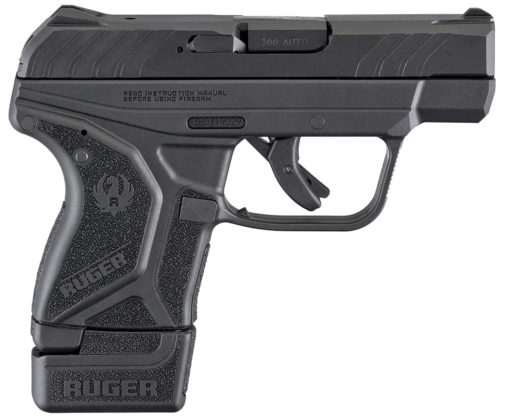 Ruger 3787 LCP II  380 ACP 2.75" 7+1 Extended Magazine Blued Steel Black Polymer Grip