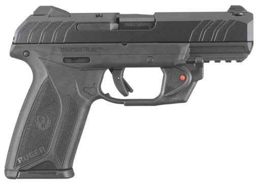 Ruger 3816 Security-9  9mm Luger 4" 15+1 Black Black Oxide Steel Slide Textured Black Polymer Grip Viridian E-Series Red Laser
