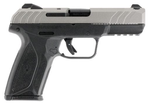 Ruger 3822 Security-9  9mm Luger 4" 15+1 Black Savage Silver Cerakote Steel Slide Black Polymer Grip