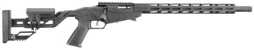 Ruger 8401 Precision Rimfire 22 LR 18" 10+1 Black Hard Coat Anodized Adjustable Quick-Fit Precision w/One-Piece Chassis Stock Threaded Barrel