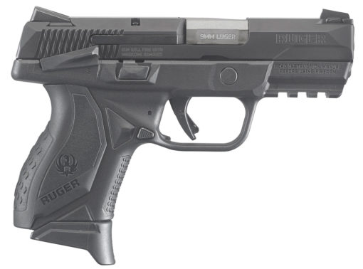Ruger 8639 American Pistol Compact 9mm Luger 3.55" 17+1 Black Black Nitride Stainless Steel Slide Black Wraparound Ergonomic Grip Manual Safety