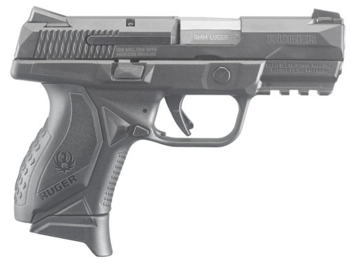 Ruger 8663 American Pistol Compact 9mm Luger 3.55" 10+1 Black Black Nitride Stainless Steel Slide Black Wraparound Ergonomic Grip