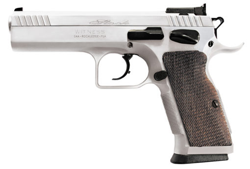 Tanfoglio 600605 Witness Elite Stock II 9mm Luger 4.50" 17+1 Chrome Steel Walnut Grip