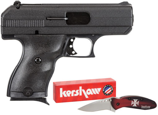Hi-Point 916HCKNIFE C9  Compact 9mm Luger 3.50" 8+1 Black Black Steel Slide Black Polymer Grip w/Case & Knife