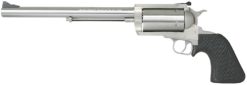 Magnum Research BFR450M BFR Long Cylinder SAO 450 Marlin 5rd 10" Overall Stainless Steel with Black Rubber Grip