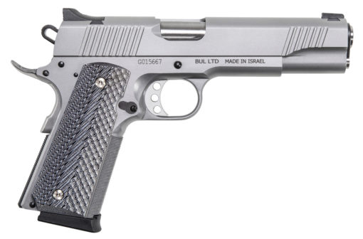 Magnum Research DE1911GSS 1911 G 45 ACP 5.01" 8+1 Overall Matte Stainless Steel Black & Gray G10 Grip
