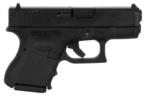 Glock UI2650201 G26 Gen 3 Double 9mm Luger 3.42" 10+1 Black Polymer Grip/Frame Grip Black