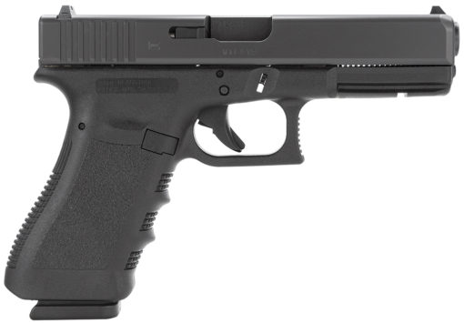 Glock PI3750201 G37 Gen3 45 GAP 4.49" 10+1 Black Steel Slide Black Polymer Grip Fixed Sights
