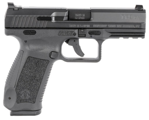 Century HG4068N TP9DA DA/SA 9mm Luger Single/Double 4.07" 18+1 Black Interchangeable Backstrap Grip Black Cerakote Slide