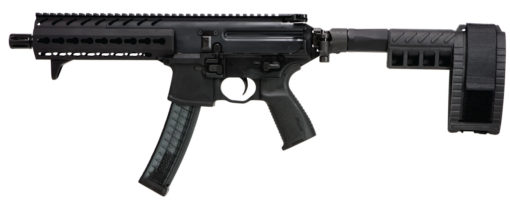 Sig Sauer MPXP9KMPSB  MPX AR Pistol Semi-Automatic 9mm 8" 30+1 Black Synthetic Side-Folding PSB Black Hard Coat Anodized