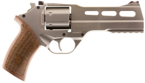 Chiappa Firearms CF340247 Rhino 50SAR *CA Compliant* 357 Mag 6rd 5" Nickel-Plated Steel Barrel & Cylinder Nickel-Plated Aluminum Frame with Walnut Grip