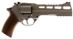 Chiappa Firearms CF340249 Rhino 60SAR *CA Compliant 357 Mag 6rd 6" Nickel-Plated Steel Barrel & Cylinder Nickel-Plated Aluminum Frame with Walnut Grip
