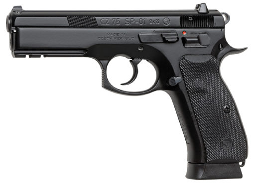 CZ-USA 01152 CZ 75 SP-01 *CA Compliant 9mm Luger 4.60" 10+1 Black Black Steel Slide Black Rubber Grip