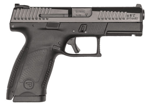 CZ-USA 01531 P-10 C 9mm Luger 4" 10+1 Black Black Steel Slide Black Interchangeable Backstrap Grip Reversible Mag Release