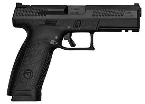 CZ-USA 01540 P-10 F 9mm Luger 4.50" 10+1 Black Black Steel Slide Black Interchangeable Backstrap Grip