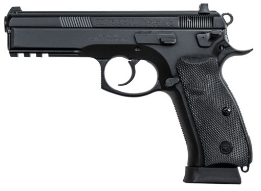 CZ-USA 91153 CZ 75 SP-01 Tactical 9mm Luger 4.60" 18+1 Black Black Steel Slide Black Rubber Grip