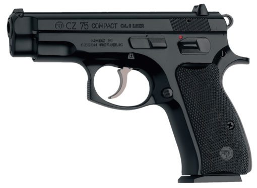CZ-USA 91190 CZ 75 Compact 9mm Luger 3.80" 14+1 Black Black Steel Slide Black Polymer Grip