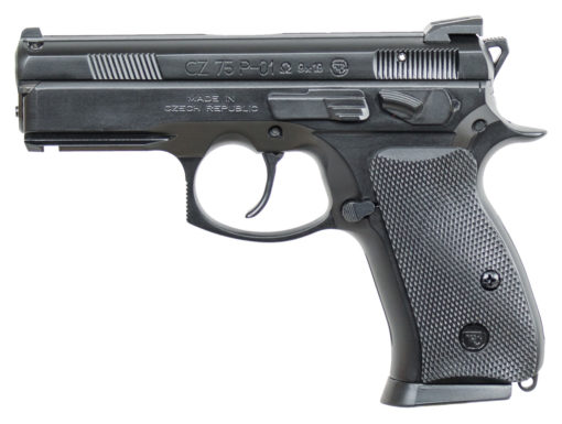 CZ-USA 91229 P-01 Omega Convertible 9mm Luger 3.80" 14+1 Black Black Steel Slide Black Rubber Grip