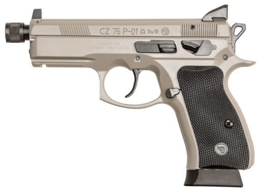 CZ-USA 91299 P-01 Omega SR 9mm Luger 4.40" 16+1 Urban Gray Urban Gray Steel Slide Black Rubber Grip