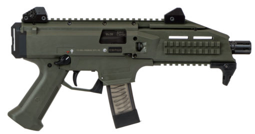 CZ-USA 91355 Scorpion EVO 3 S1  9mm Luger 7.72" TB 20+1 OD Green Cerakote