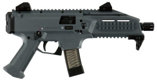CZ-USA 91356 Scorpion EVO 3 S1  9mm Luger 7.72" TB 20+1 Battleship Gray Gray Polymer Grip Right Hand