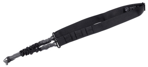 Phase 5 Weapon Systems SLGQD Single Point Sling with QD Swivel Adjustable Bungee Black Nylon Strap with Elastic Shock-Cord for Rifle/Shotgun