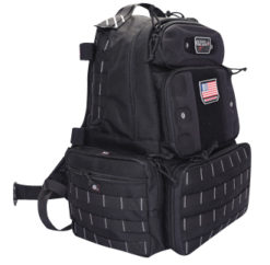 G*Outdoors GPS-T1913BPP Tactical Range Backpack Tall PRYM1 Blackout 1000D Polyester with Removable Pistol Storage