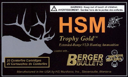 HSM 24395VLD Trophy Gold  243 Win 95 gr Match Hunting Very Low Drag 20 Bx/ 25 Cs