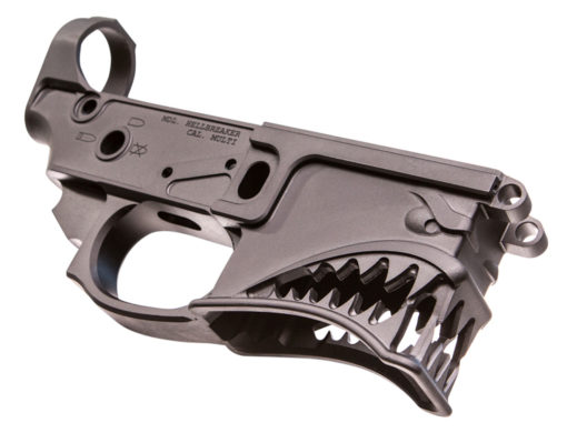 Sharps Bros SBLR01 Hellbreaker Stripped Lower Multi-Caliber Black Anodized Finish 7075-T6 Aluminum Material Compatible with Mil-Spec Parts for AR-15 & M4