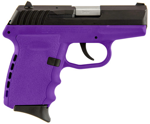 SCCY Industries CPX2CBPU CPX-2 Carbon 9mm Luger 3.10" 10+1 Black Nitride Stainless Steel Slide Purple Polymer Grip No Manual Safety
