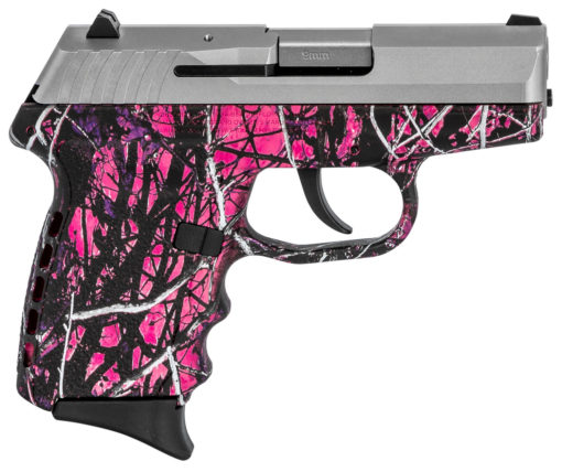 SCCY Industries CPX2TTMG CPX-2 Carbon 9mm Luger 3.10" 10+1 Stainless Steel Slide Muddy Girl Polymer Grip No Manual Safety