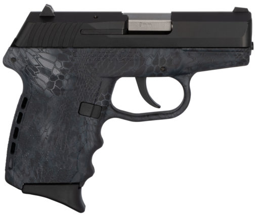 SCCY Industries CPX2CBKT CPX-2 Carbon 9mm Luger 3.10" 10+1 Black Stainless Steel Slide Kryptek Typhon Polymer Grip No Manual Safety