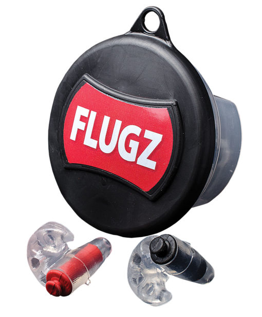 Otis FGFL1C Flugz Ear Plugs 21 dB In The Ear Red for Adults 1 Pair Includes Storage Case & Lanyard