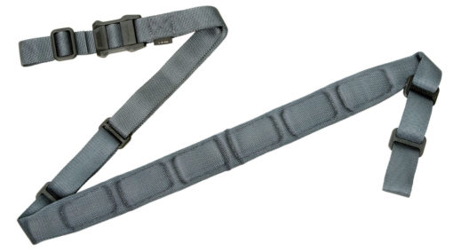 Magpul MAG545-GRY MS1 Sling 1.25"-1.88" W x 48"- 60" L Padded Two-Point Gray Nylon Webbing for Rifle