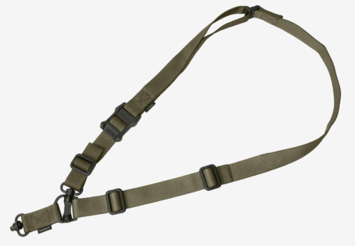Magpul MAG518-RGR MS4 Dual QD Sling GEN2 1.25" W Adjustable One-Two Point Ranger Green Nylon Webbing for Rifle