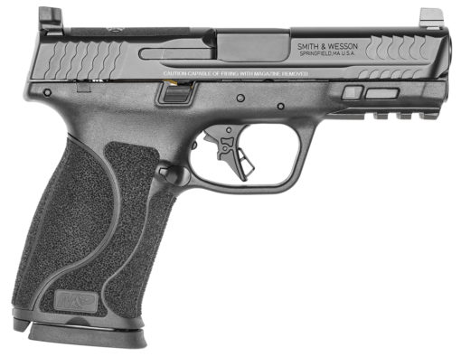 Smith & Wesson 13389 M&P M2.0 Optic Ready Striker Fire 10mm Auto 4" 15+1 Matte Black Frame Black Armornite Stainless Steel with Optics Cut Slide Black Interchangeable Backstrap Grip No Manual Safety