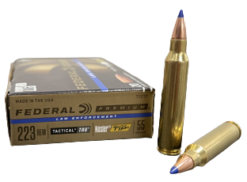 Federal LE 223 Rem 55gr Tactical TRU (T223T) Nosler Ballistic Tip - 500 round case