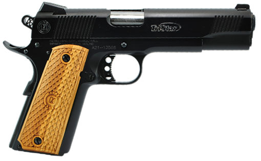 TriStar 85614 American Classic II 1911 9mm Luger 5" 9+1 Black Steel Frame/Slide Steel Barrel Wood Grips Right Hand with Novak Sight