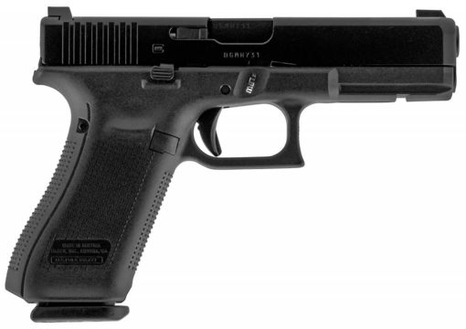 Glock UM175F33A G17  9mm Luger 4.49" 17+1 Black Black Steel Slide Black Polymer Grip Flared AmeriGlo Sights