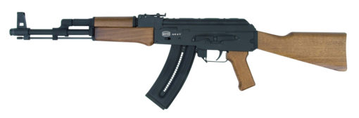 Mauser Rimfire 407.00.23 AK-47  22 LR 16.50" 24+1 Black Rec/Barrel Natural Wood Furniture with Adjustable Rear Sight