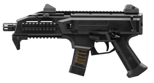 CZ-USA 91351 Scorpion EVO 3 S1  9mm Luger 7.70" TB 20+1 Black