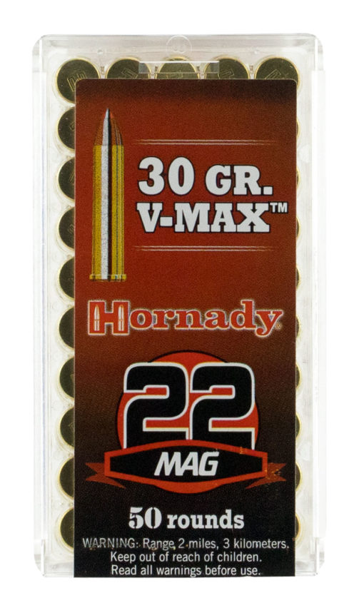 Hornady 83202 Varmint Express  22 Mag 30 gr V-Max 50 Bx/ 40 Cs