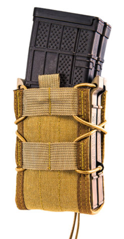 High Speed Gear 112R00CB TACO MOLLE X2R Double Magazine Pouch Coyote Brown Nylon w/Polymer Divider