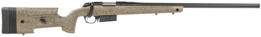 Bergara Rifles B14S359C B-14 HMR 6.5 PRC 3+1 24" Black Cerakote Rec/Barrel Speckled Black/Brown Molded with Mini-Chassis Stock Right Hand