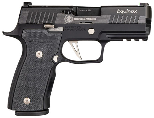 Sig Sauer 320AXGCA9CWEQR2 P320 AXG Equinox 9mm Luger 3.90" 17+1 Black Anodized Frame with Two-Tone Stainless Steel with Optics Cut Slide & Black Carry AXG Polymer Grip