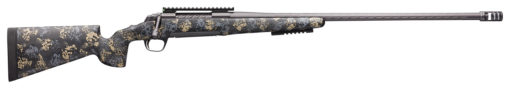 Browning 035545282 X-Bolt Pro Long Range 6.5 Creedmoor 4+1 26" Fluted MB Carbon Gray Elite Cerakote Sonora Carbon Ambush Camo Fixed McMillan Game Scout Stock Right Hand (Full Size)
