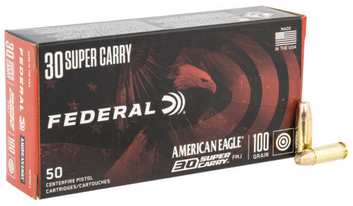 Federal AE30SCA American Eagle  30 Super Carry 100 gr Full Metal Jacket (FMJ) 50 Bx/ 20 Cs
