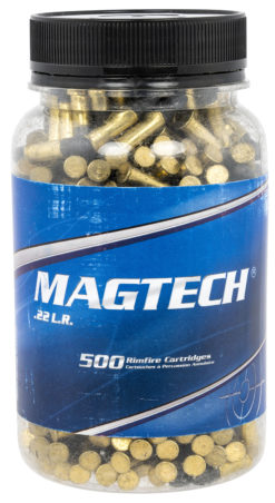 Magtech 22B Rimfire Ammo  22 LR 40 gr Lead Round Nose (LRN) 500 Bx/ 10 Cs (Bottle Package)